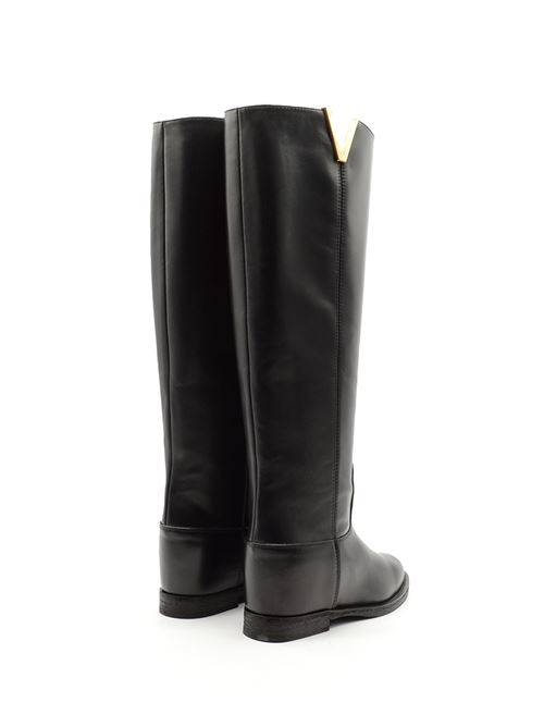 STIVALE TUBOLARE ZEPPA NERO VIA ROMA 15 | 2568PBLK ORO
